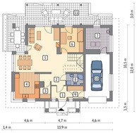 Проект светлого дома с деревянными декоративными элементами