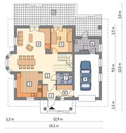 Проект оригинального дома на 6 спален