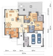 Проект жилого дома сложной формы
