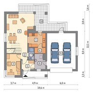Проект светлого строения изящных форм