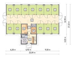 Проект конюшни с комнатой отдыха