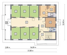 Проект двухэтажной конюшни на 6 особей