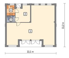 Проект стильного здания культурного назначения