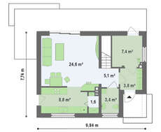 Стильный проект современного дома