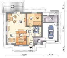 Проект аккуратного дома в благородной расцветке
