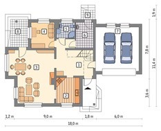 Проект жилого дома площадью 210 м2