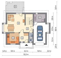 Проект красивого дома на два балкона