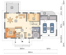 Жилой дом с  красивым декором