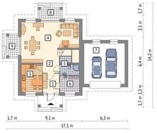 Красивый двухэтажный дом с гаражом
