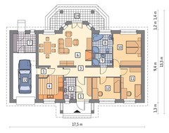 Проект стильного дома с эркером