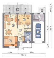 Проект двухэтажного дома в шоколадных тонах