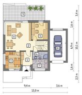 Проект дома необычного привлекательного вида