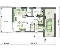 Красивый загородный двухэтажный коттедж общей площадью 178 кв.м.