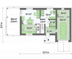 Проект современного двухэтажного дома