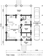 Стильный особняк с балконами и навесом