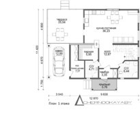 Привлекательный дом для отдыха с парной и комнатами для отдыха