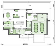 Стильный особняк в два этажа на пять спален