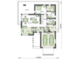 Двухэтажный дом с интересной планировкой