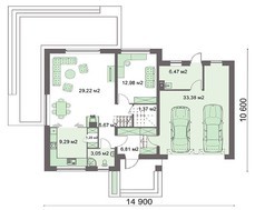 Двухэтажный коттедж с шикарными балконами и спортзалом