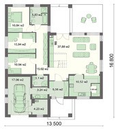 Привлекательный коттедж с просторными верандами