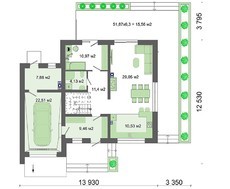 Двухэтажный шикарный коттедж в стиле минимализма