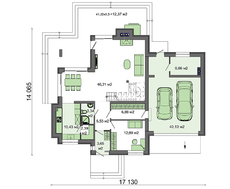 Двухэтажный жилой дом с спортзалом