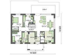 Современный жилой дом с великолепной гостиной