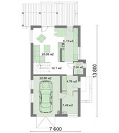 Красивый жилой дом для небольшого узкого участка