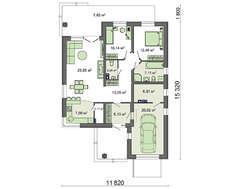 Привлекательный коттедж с комфортной планировкой