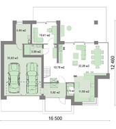 Двухэтажный жилой дом с удобной планировкой