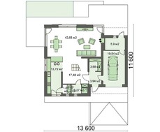 Чертежи красивого загородного дома