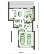 Проект современного дома со вторым светом