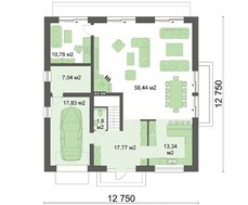 Роскошный дом с большой гостиной