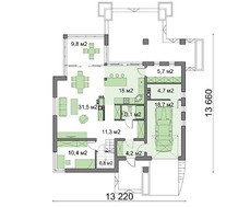 Роскошный жилой дом для загородного участка