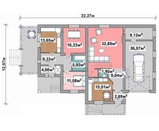 Двухэтажный шикарный дом с 4 спальнями