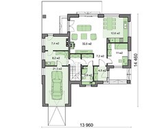 Великолепный двухэтажный дом в серых оттенках