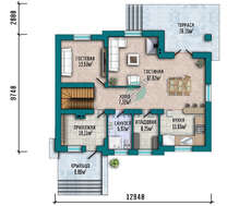 Проект особняка площадью 290 кв. м в английском стиле