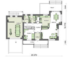 Проект просторного коттеджа площадью 285 кв.м с пристроенным гаражом