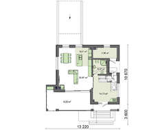 Коттедж с сауной на цокольном этаже