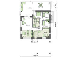 Проект красивого дома площадью 170 кв. м с торжественным экстерьером