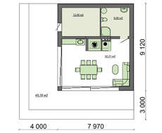 Стильная беседка с просторной террасой