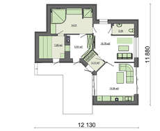 Баня с просторной кухней-студией и уютной комнатой отдыха