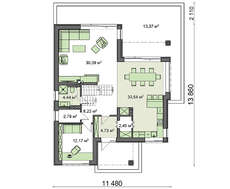 Прекрасный двухэтажный дом для большой семьи с четырьмя спальнями