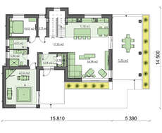 Современный дом в стиле минимализма с бело-серым экстерьером