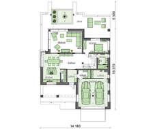 Стильный особняк в европейском стиле с оригинальной террасой