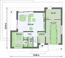 Компактный проект стильной усадьбы