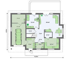 Проект классического коттеджа с уютным интерьером