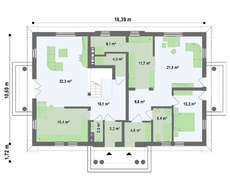 Проект коттеджа на две семьи в стиле усадьбы