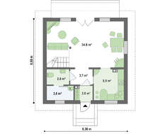 Проект небольшого экологичного дома