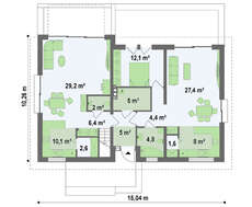Проект коттеджа на две семьи